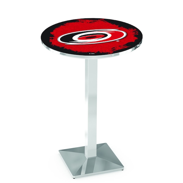 42" Chrome Carolina Hurricanes Pub Table